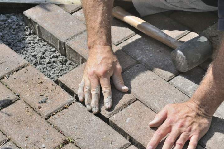Pose de pavé Groslay